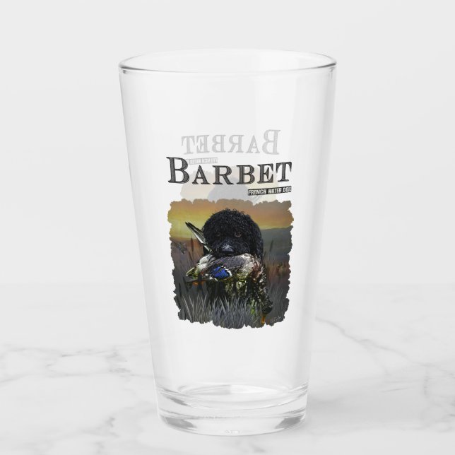 Verre Barbet, Chien d'eau français (Devant)