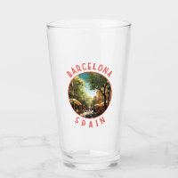 Barcelone Espagne La Rambla Retro Cercle désorgani