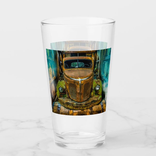 Verre Barils Whiskey vintages pour camions (Devant)