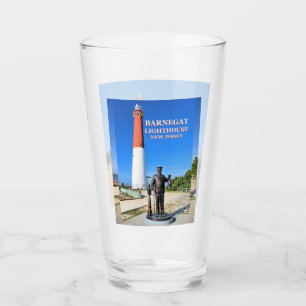 Verre Barnegat Lighthouse, New Jersey Pint Glass