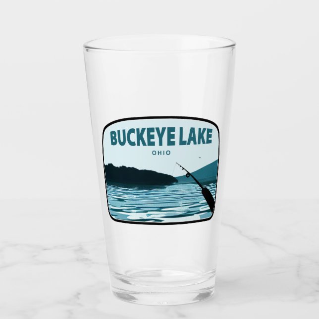 Verre Barre de pêche Buckeye Lake Ohio (Devant)