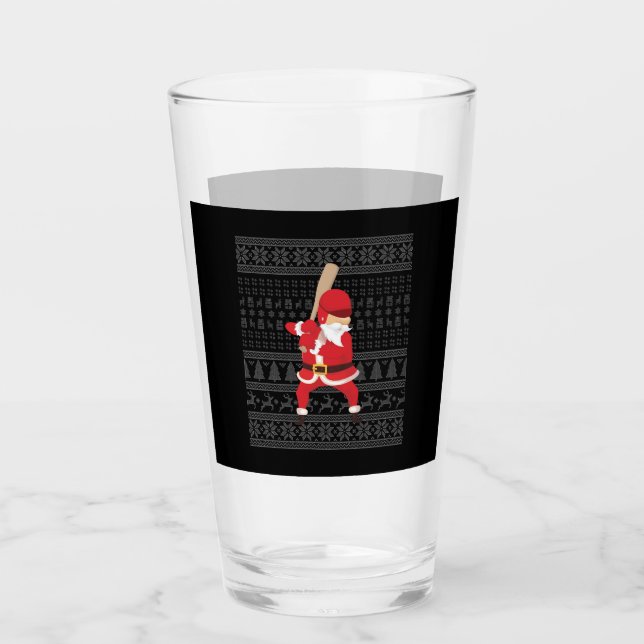 Verre Baseball de Noël (Devant)