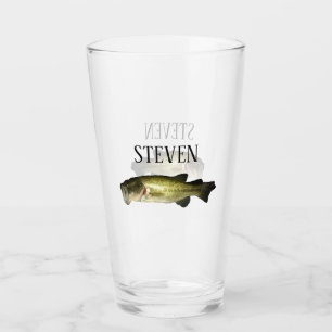Verre Bass Fishing Beer Mug Personnalisé