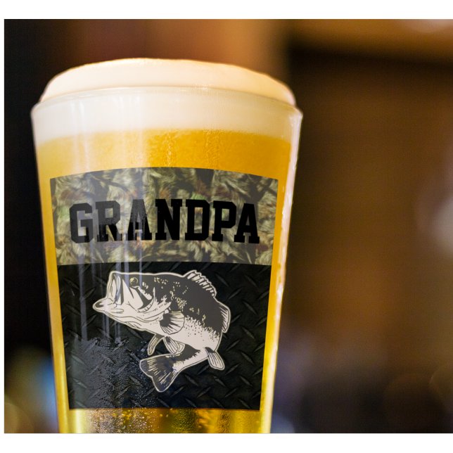 Verre Bass Fishing Camo Grand-pa Sports extérieurs (Créateur téléchargé)