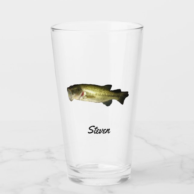 Verre Basse à grande bouche Poisson Bière personnalisée (Devant)