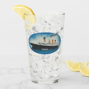 Verre Bateau de la ligne Titanic Maritime Blue Star
