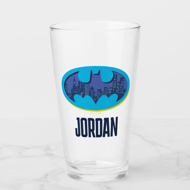 Verre Batman | Symbole de la ville de Gotham (Devant)