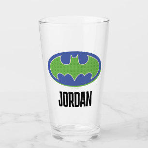 Verre Batman Symbole pourpre et vert