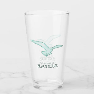 Verre Beach House Seagull Aqua Blue ID623