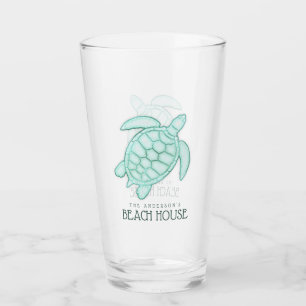 Verre Beach House Turtle Aqua Blue ID623