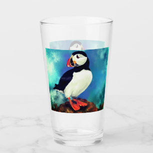 Verre Beau Oiseau de Puffin Atlantique - Peinture
