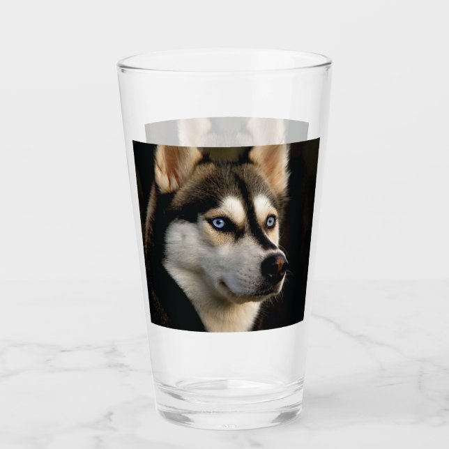 Verre Beau Oreiller Husky Lrow (Devant)