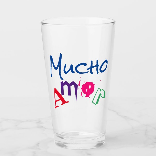 Verre Beaucoup d'amour vase (Devant)