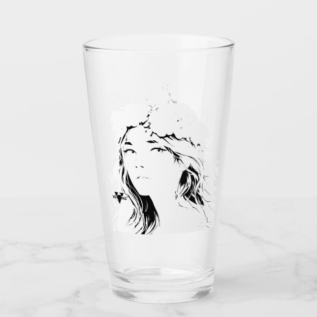 Verre Beautiful Floral Anime Girl – Soft Pastel Aesthe (Devant)