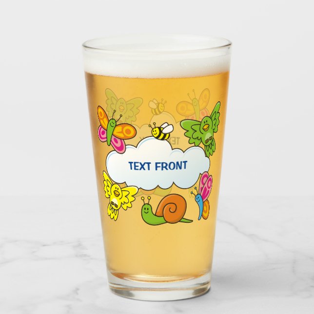 Verre Bébé Animaux (Devant (rempli))