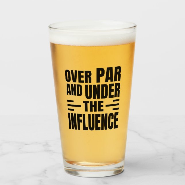 Verre Beer Glass Golf Par (Devant (rempli))