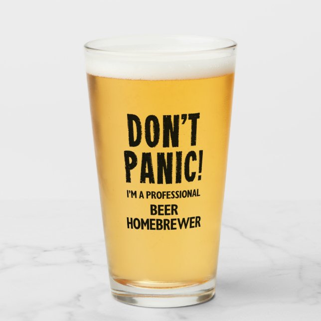 Verre Beer Homebrewer (Devant (rempli))