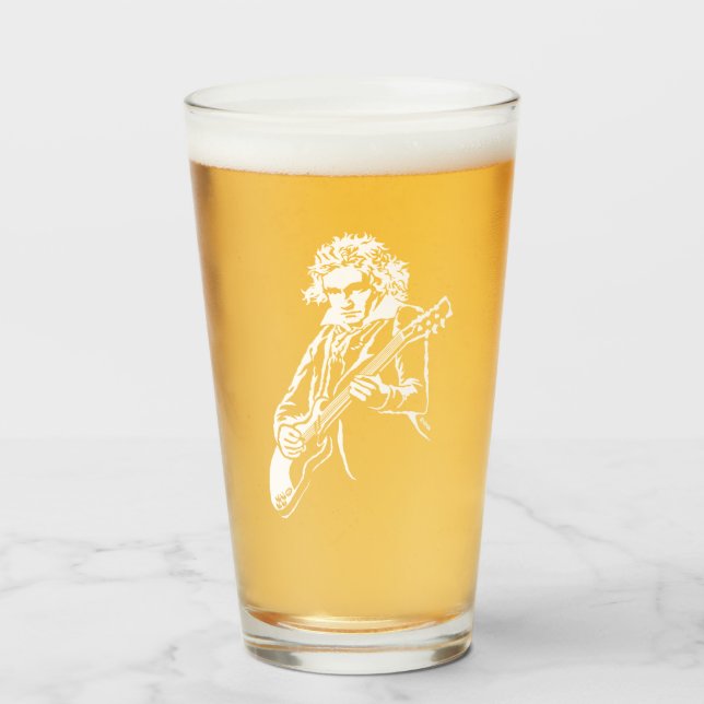 Verre Beethoven Rock ! (Devant (rempli))