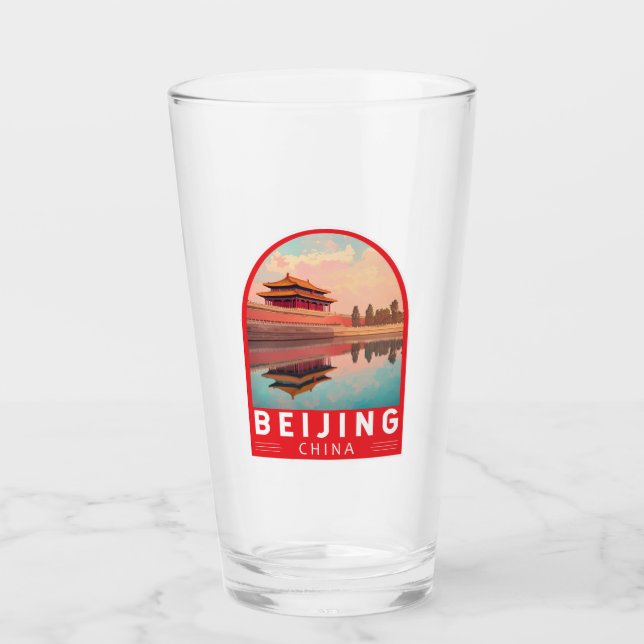 Verre Beijing China Travel Art Emblem (Devant)