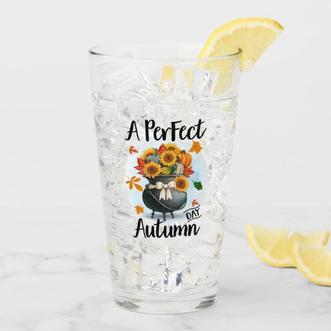Verre Belle collection d'automne moderne Thanksgiving (Dos glace)