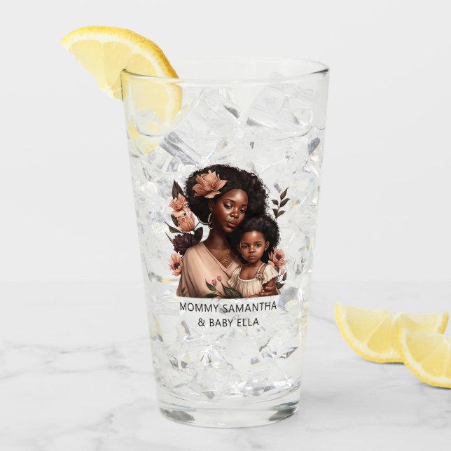 Verre Belle mère et fille noire (9) (Devant glace)