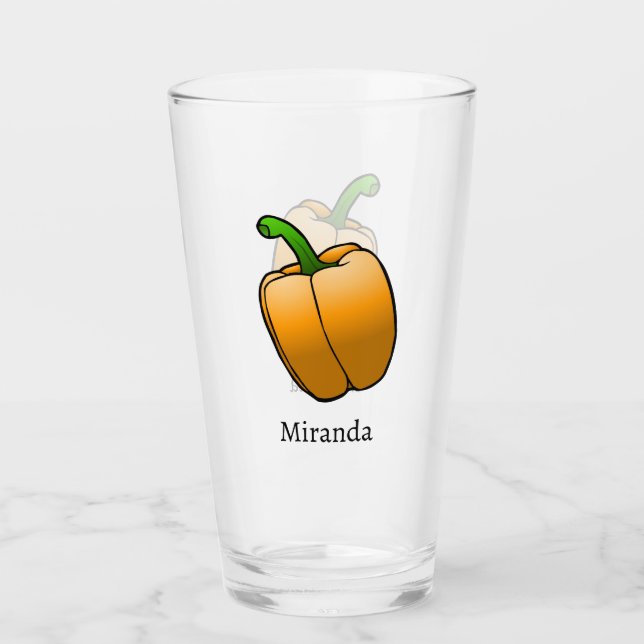 Verre Belle Poivron Orange (Devant)
