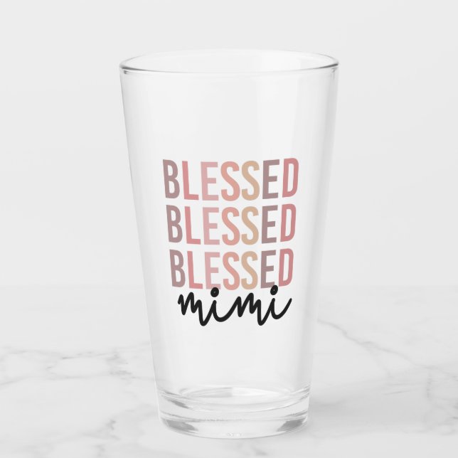 Verre Béni Mimi | Cadeaux pour Mimi Grand-mère (Devant)