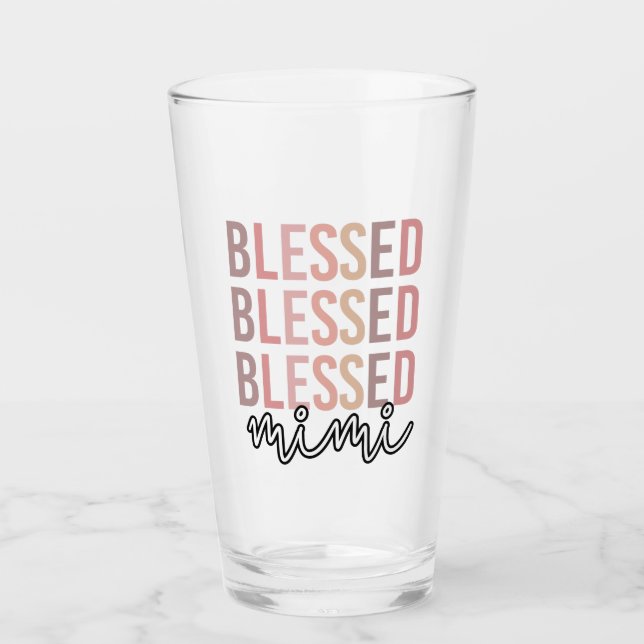 Verre Béni Mimi | Cadeaux pour Mimi Grand-mère (Devant)