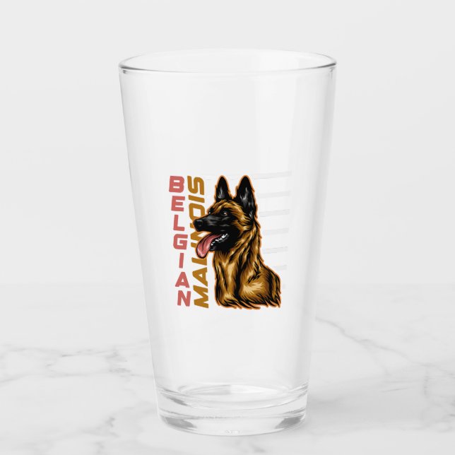 Verre Berger belge Malinois   (Devant)