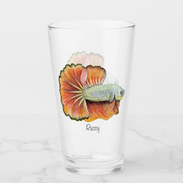 Verre Betta Fish Glass (Devant)