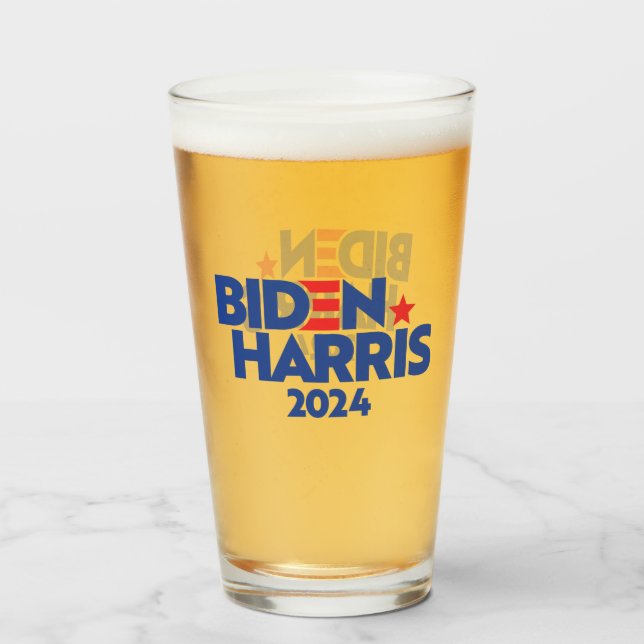 VERRE BIDEN HARRIS 2024 (Devant (rempli))