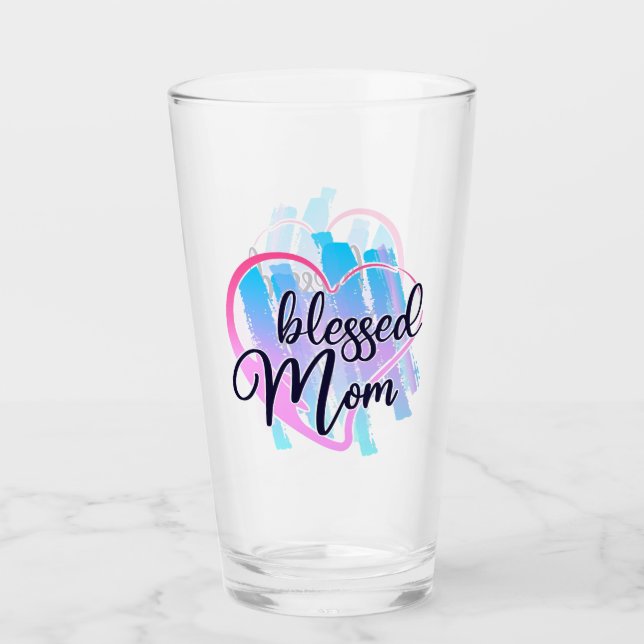Verre Bienheureuse maman (Devant)