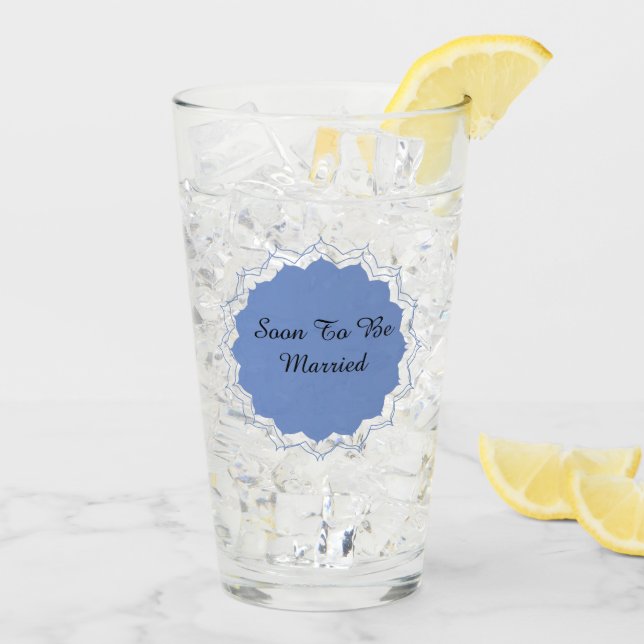 Verre Bientôt Marié  (Dos glace)