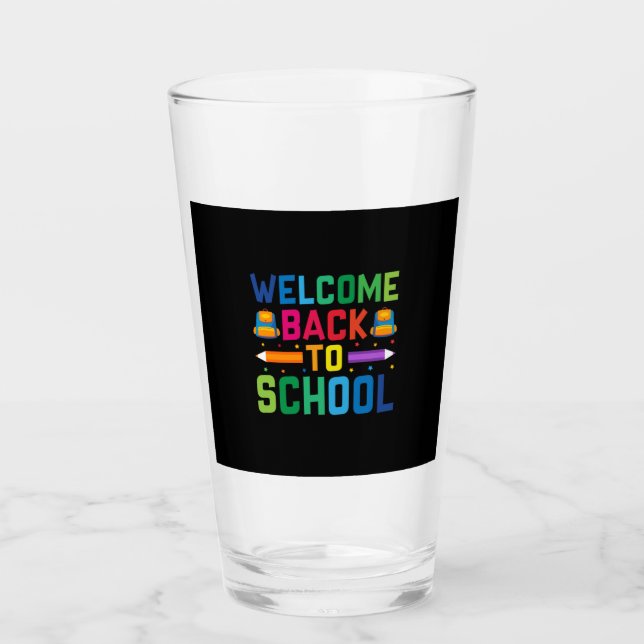 Verre Bienvenue À L'École (Devant)