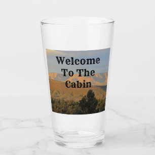 Verre Bienvenue au Paysage de l'Arizona Cabin Photo Mont