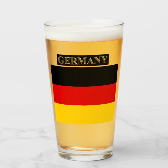 VERRE BIÈRE ALLEMANDE (Devant (rempli))