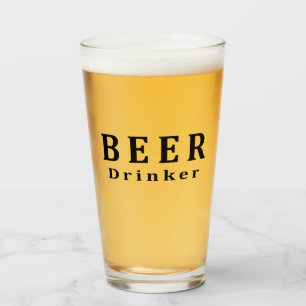 Verre Bière, buveur de bière