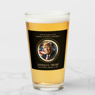 Verre Bière collecteurs du jour de l'investiture Trump