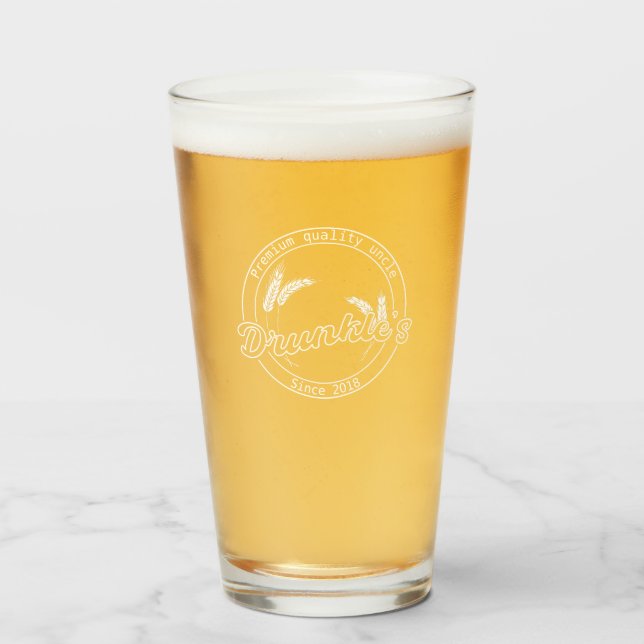 Verre Bière Customisée ivre (Devant (rempli))