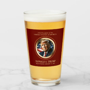 Verre Bière de la fête de l'investiture de Trump