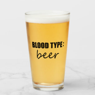 Verre bière de type sanguin