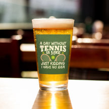 Bière de typographie de citation de tennis amusant