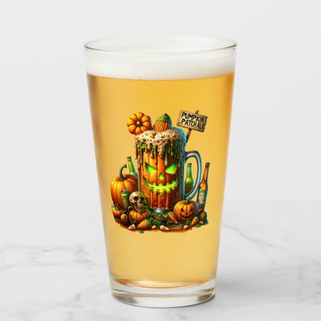 Verre Bière Halloween (Devant (rempli))