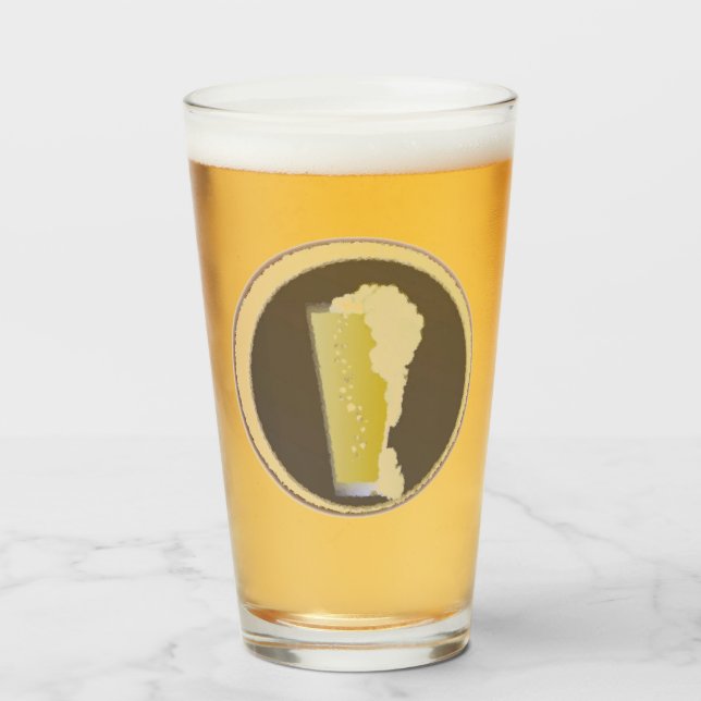 Verre Bière moussante (Devant (rempli))