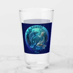 Verre Bière personnalisable Pisces Zodiac