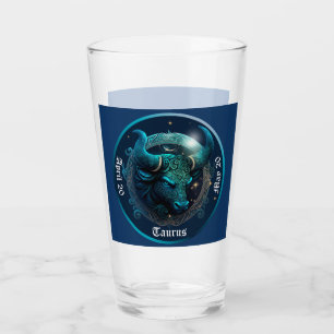 Verre Bière Taurus Zodiac personnalisable