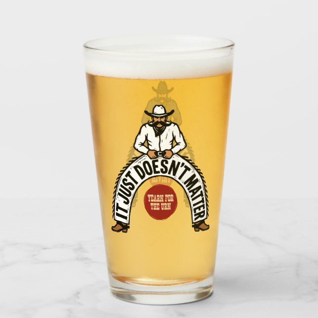 Verre Big Cowboys White & Black (Devant (rempli))