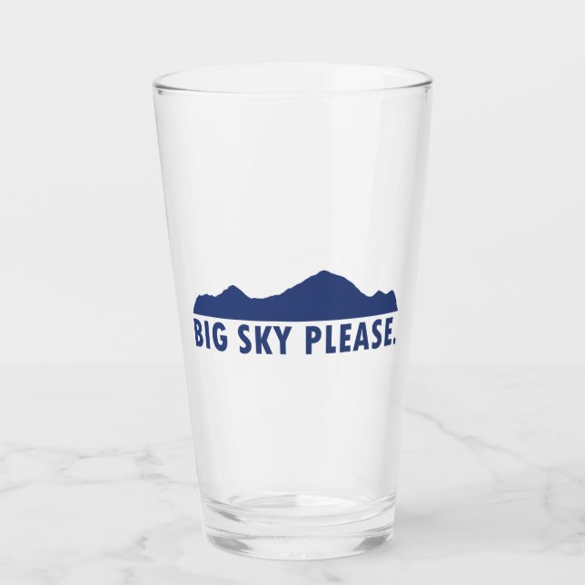 Verre Big Sky s'il vous plaît (Devant)