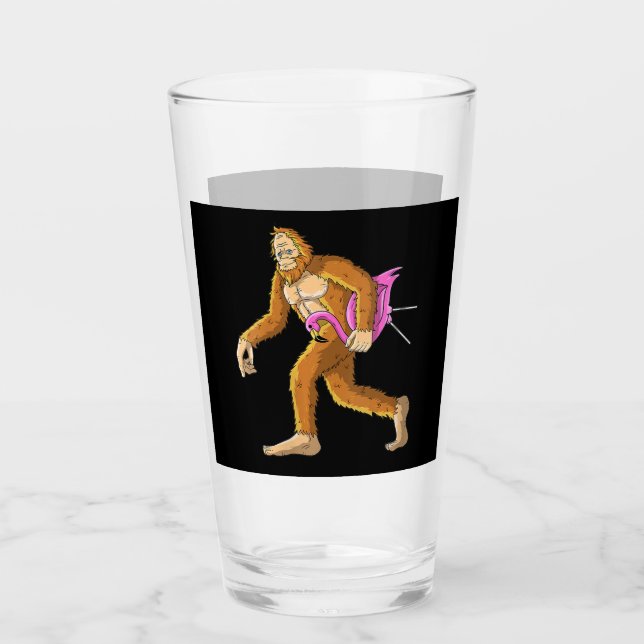 Verre Bigfoot avec Flamant rose animal costume cadeau (Devant)