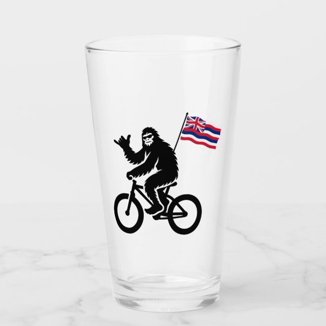 Verre Bigfoot Cyclisme Drapeau d'Hawaii (Devant)